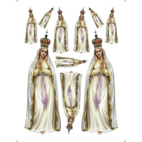 Transfer de Imagem Litoarte 9,8x7,5cm TI-034 Nossa Senhora de Fátima