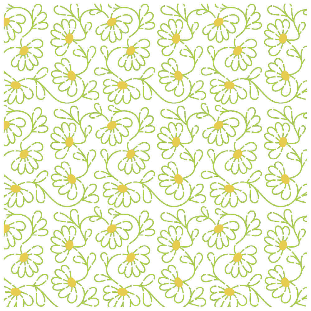 Stencil Litoarte 20x20cm STXX-317 Textura Flores