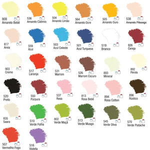 Tinta Acrílica Fosca Acrilex 37ml Nature Colors Alta Cobertura - Palácio da Arte