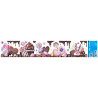 Transfer Têxtil Litoarte 45x9 TTB6-014 Barrado Chocolate Candy Color