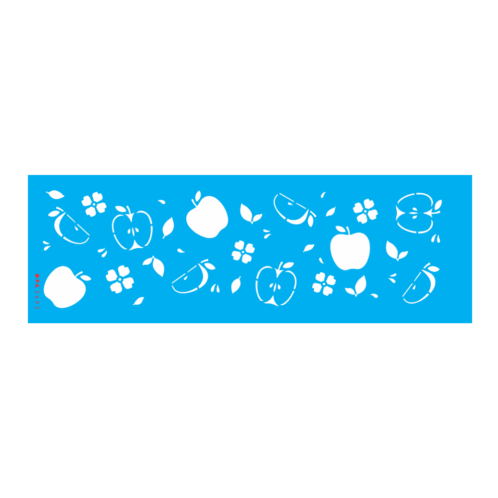 Stencil OPA 10x30 3693 Feirinha Estamparia Maçãs