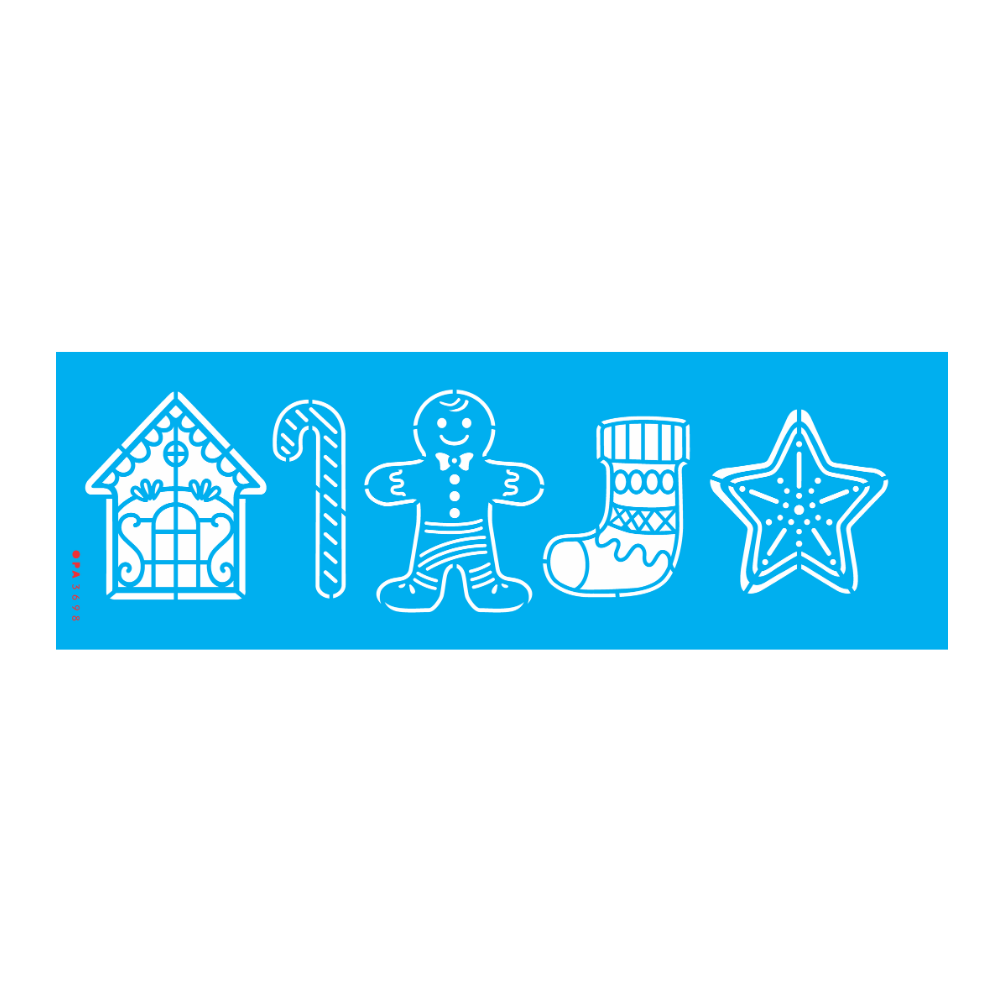 Stencil OPA 10x30 3698 Natal Biscoitos Natalinos