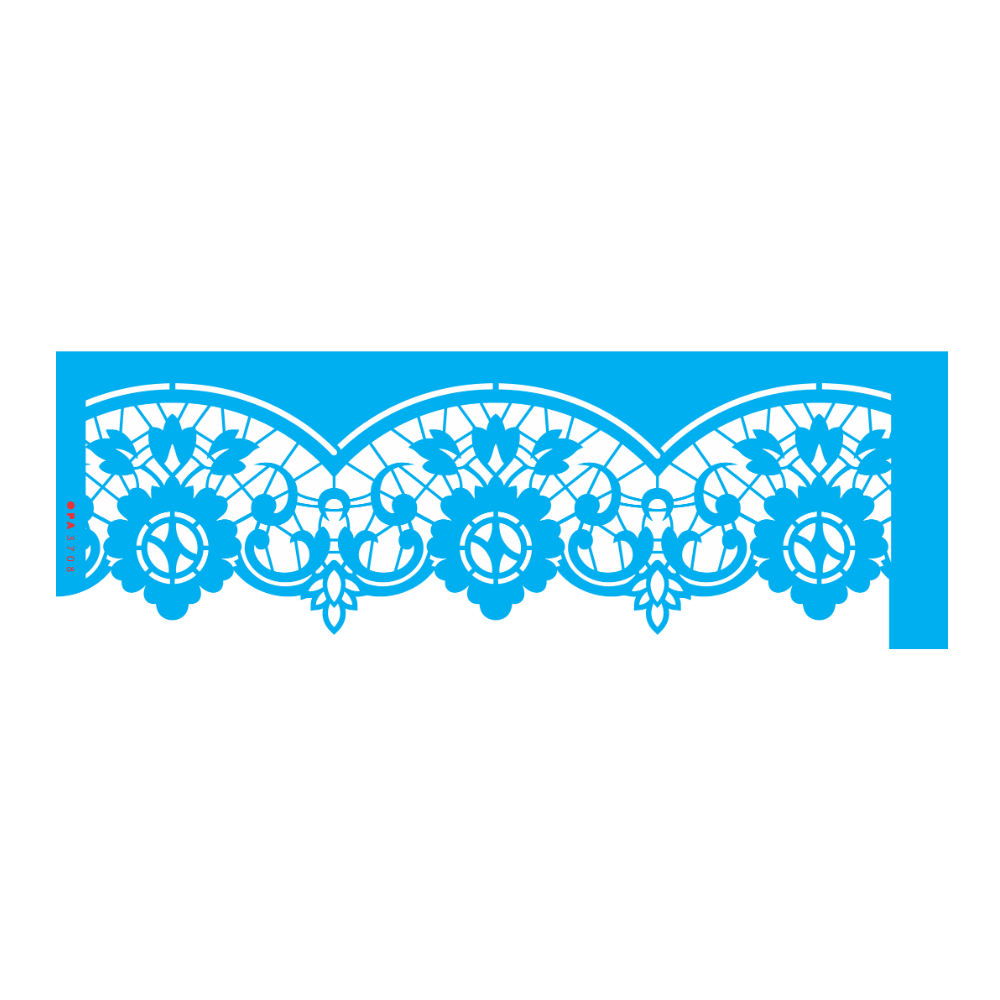 Stencil OPA 10x30 3708 Renda Rechilieu Floral