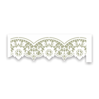 Stencil OPA 10x30 3708 Renda Rechilieu Floral