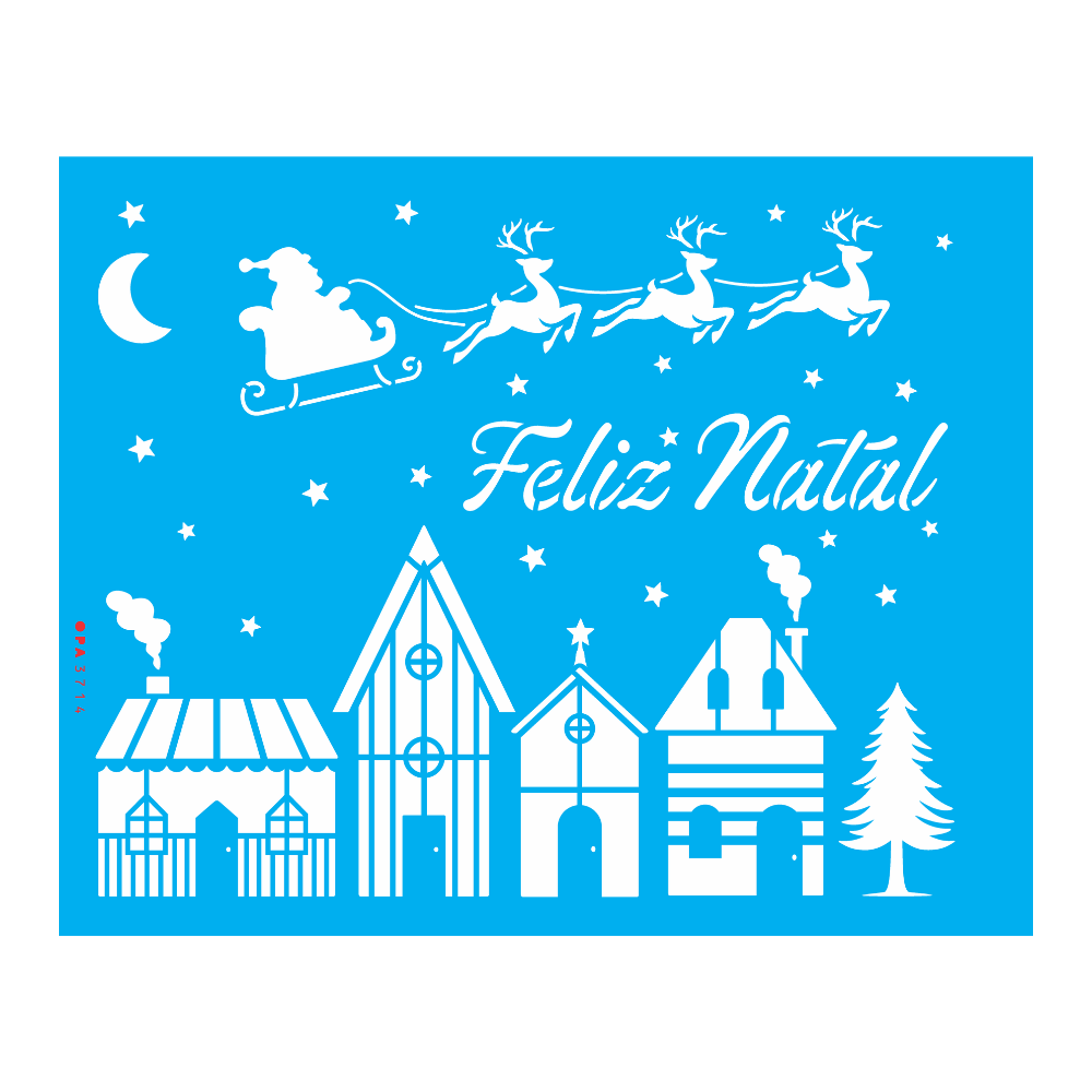 Stencil OPA 20x25 3714 Natal Vila Natalina