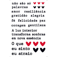 Transfer de Imagem Litoarte 9,8x15cm TIS-078 Mensagem Não é Só Palavras