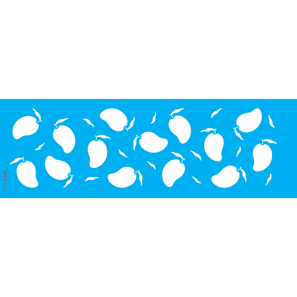 Stencil OPA 10x30 3673 Estamparia Frutas Mangas