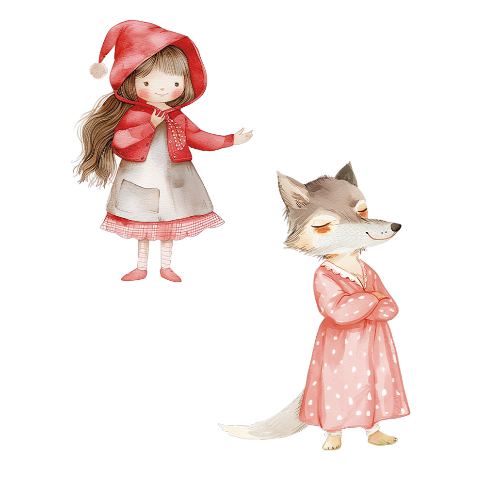 Aplique Litoarte APM4-529 Menina de Vermelho