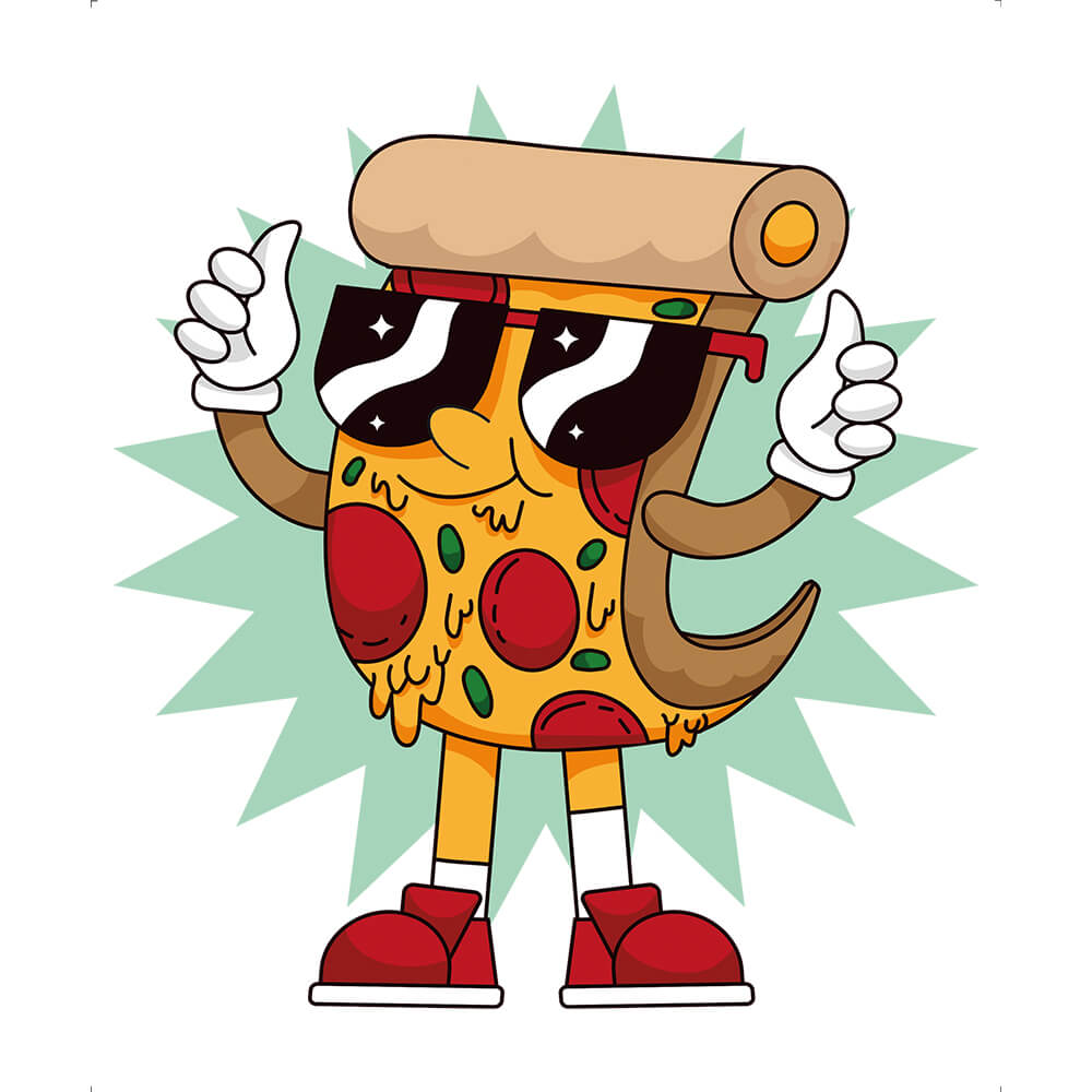 Transfer Têxtil Litoarte 24x20cm TTR4-026 Fast Food Pizza