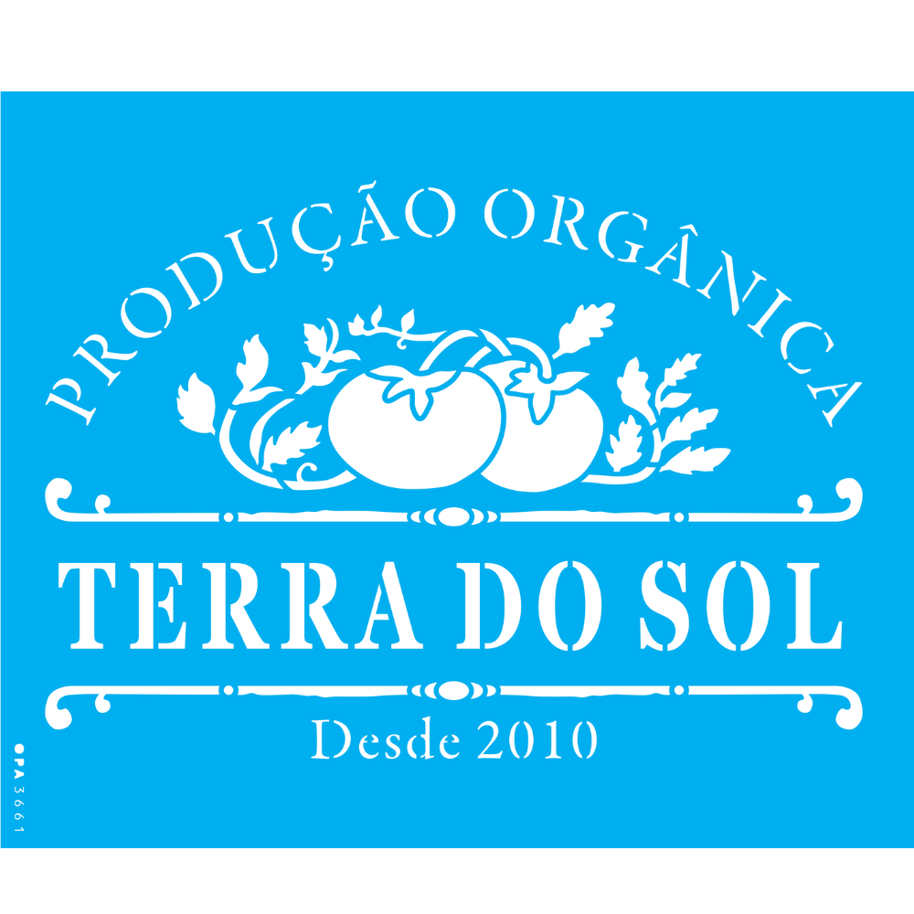 Stencil OPA 20x25 3661 Farmhouse Terra do Sol