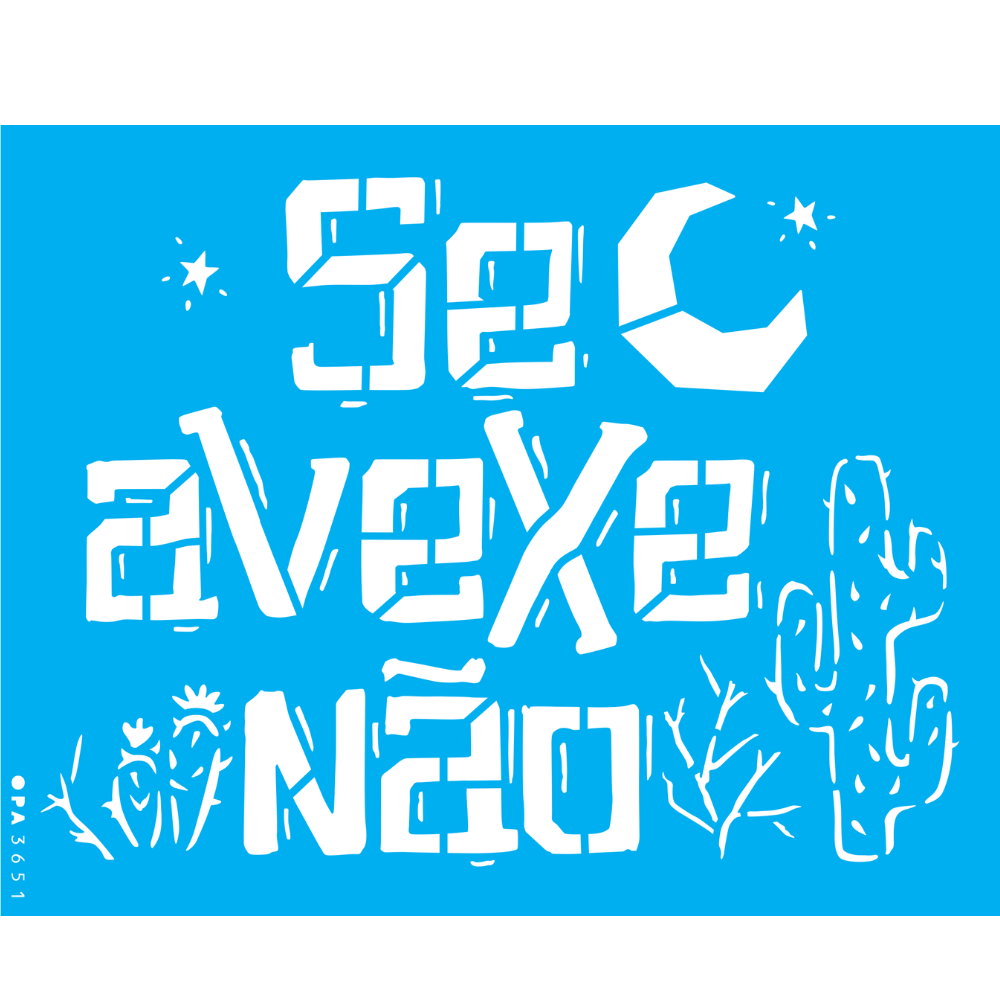 Stencil OPA 15x20 3651 Cultura Cordel