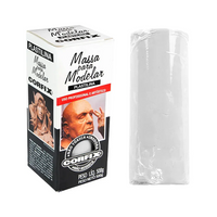 Massa para Modelar Plastilina Corfix 500g - 301 Branco