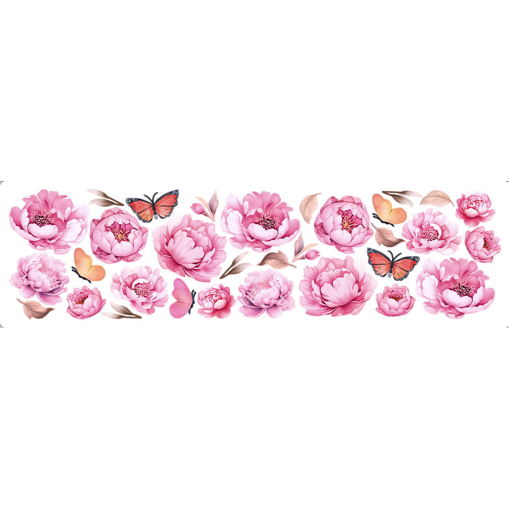 Transfer Têxtil Litoarte 24x7 TTB4L-012 Lili Negrão Peônias