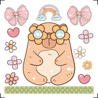 Transfer Litoarte 8x8cm TIT-008 Capivara
