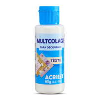 Multcolage Cola Gel Têxtil Acrilex 60g
