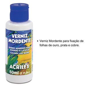 Verniz Mordente Acrilex 60ml - Palácio da Arte