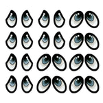 Adesivo de Olhos Litoarte 10x10cm AO-009 Modelo IX 12 Pares - Palácio da Arte