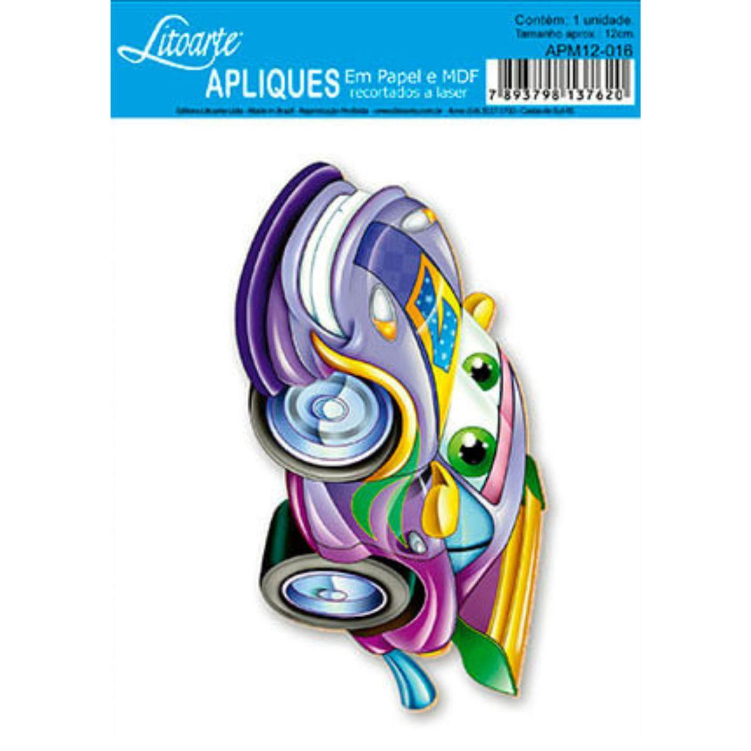 Aplique Litoarte APM12-016 12cm Carros II - Palácio da Arte