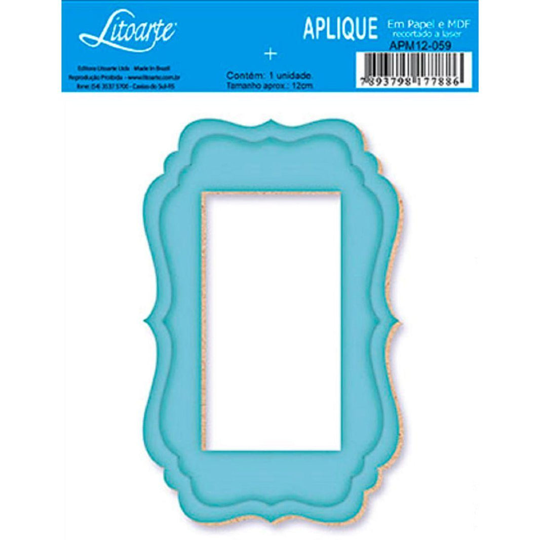 Aplique Litoarte APM12-053 12cm Moldura - Palácio da Arte