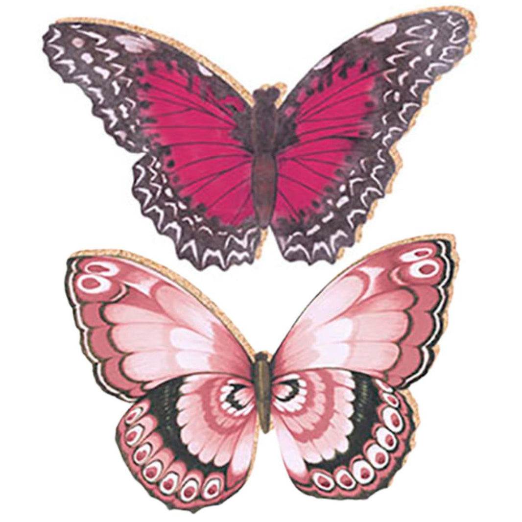 Aplique Litoarte APM3-035 3cm Borboleta 4 peças - Palácio da Arte