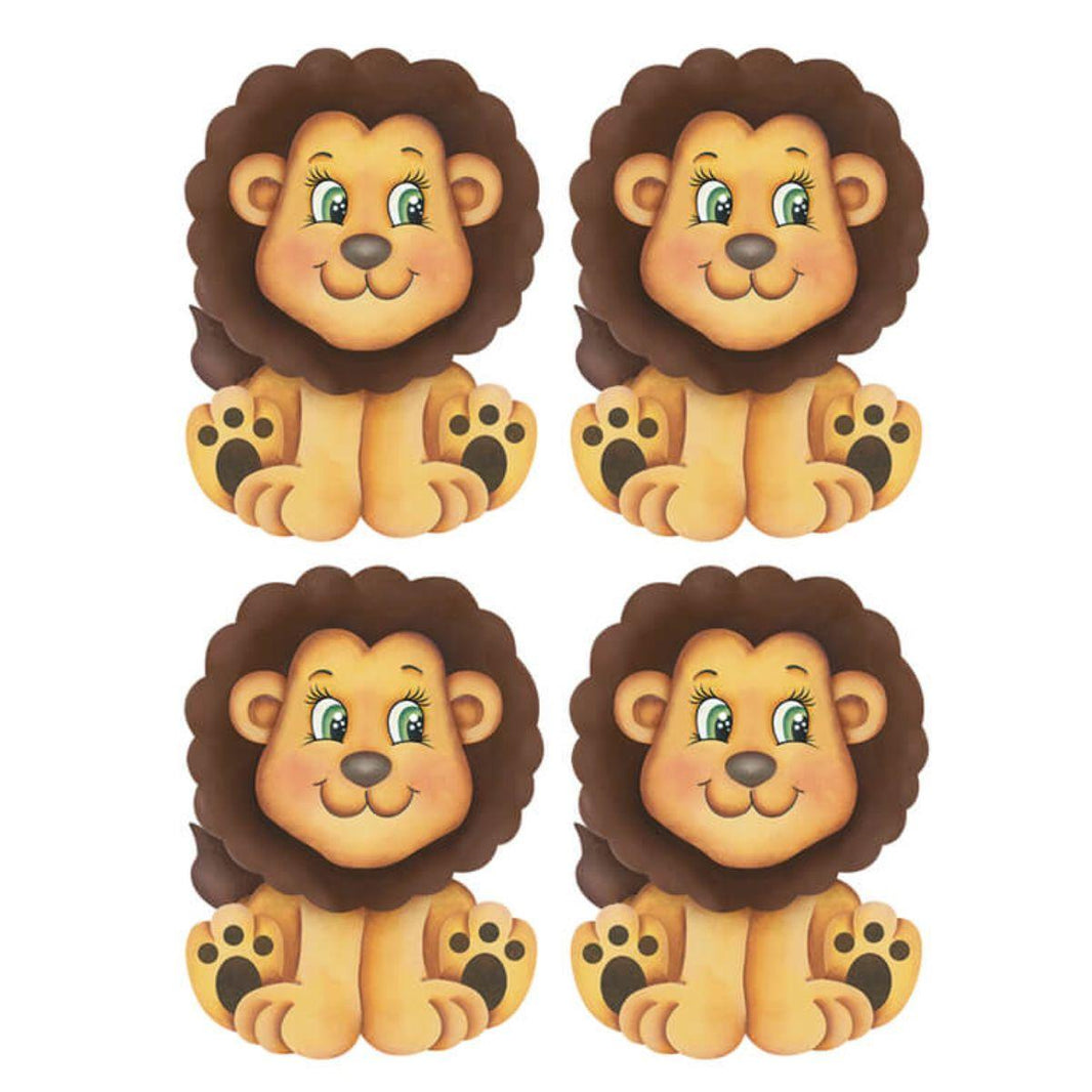 Aplique Litoarte APM3-200 3cm Leão 4 peças - Palácio da Arte