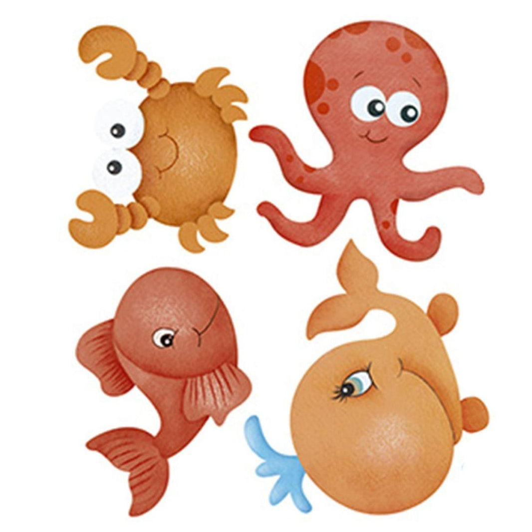 Aplique Litoarte APM3-257 3cm Animais Marinhos 4 peças - Palácio da Arte