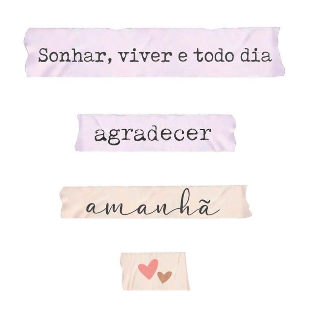 Aplique Litoarte APM3-311 3cm Flores do Campo Frases 4 peças - Palácio da Arte