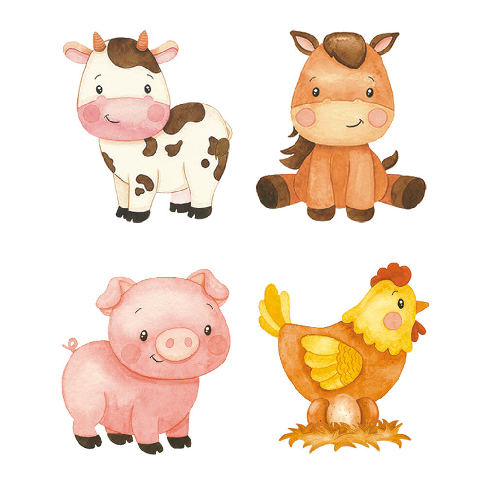 Aplique Litoarte APM3-344 3cm Doce Fazendinha Animais - Palácio da Arte