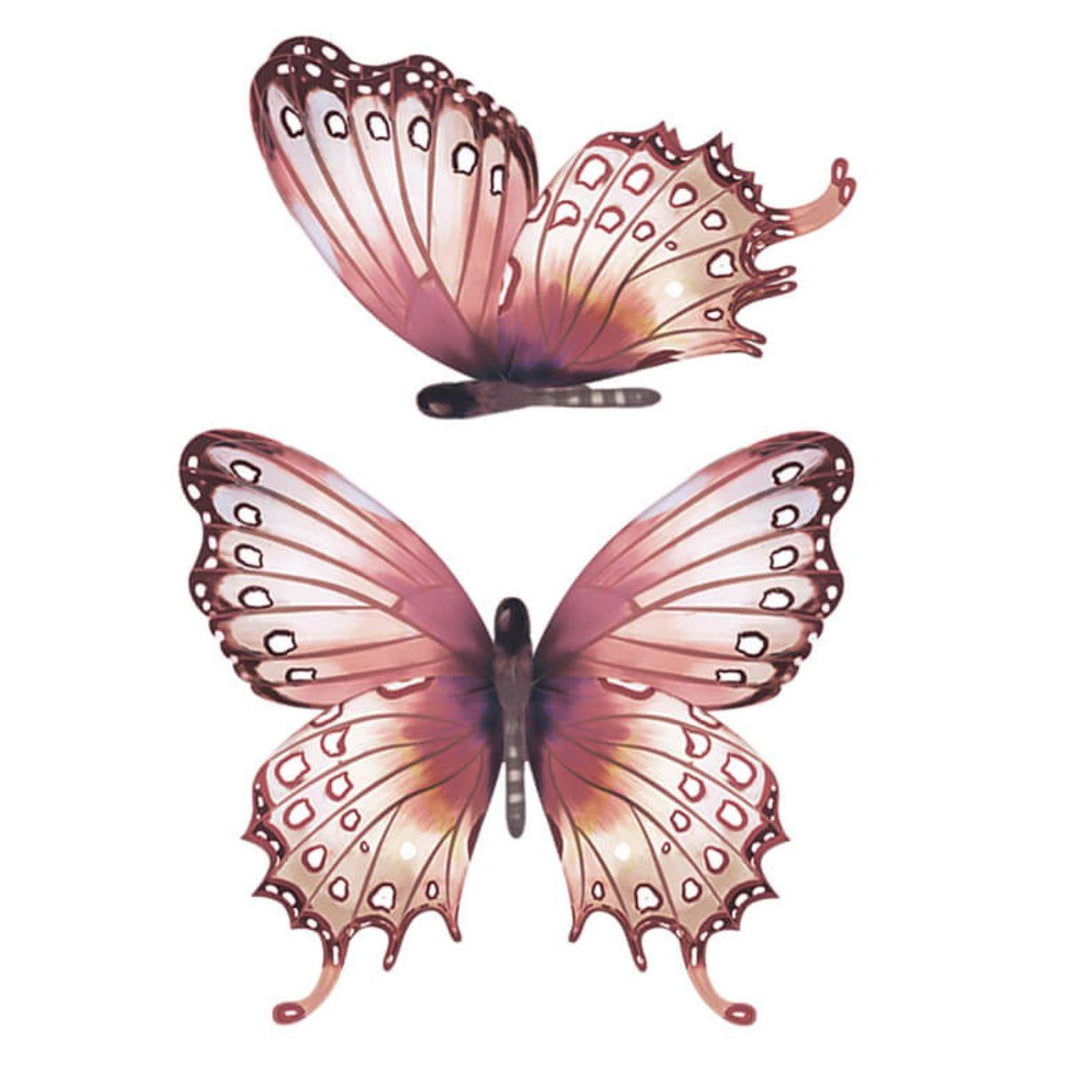 Aplique Litoarte APM4-162 4cm Borboletas Salmão 2 peças - Palácio da Arte