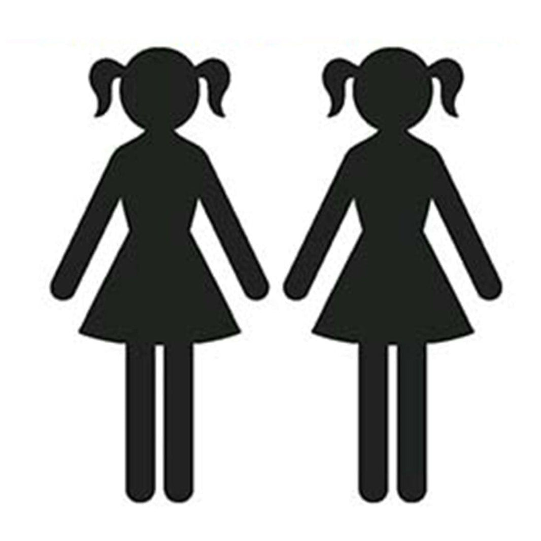 Aplique Litoarte APM4-287 4cm Silhueta Meninas 2 peças - Palácio da Arte