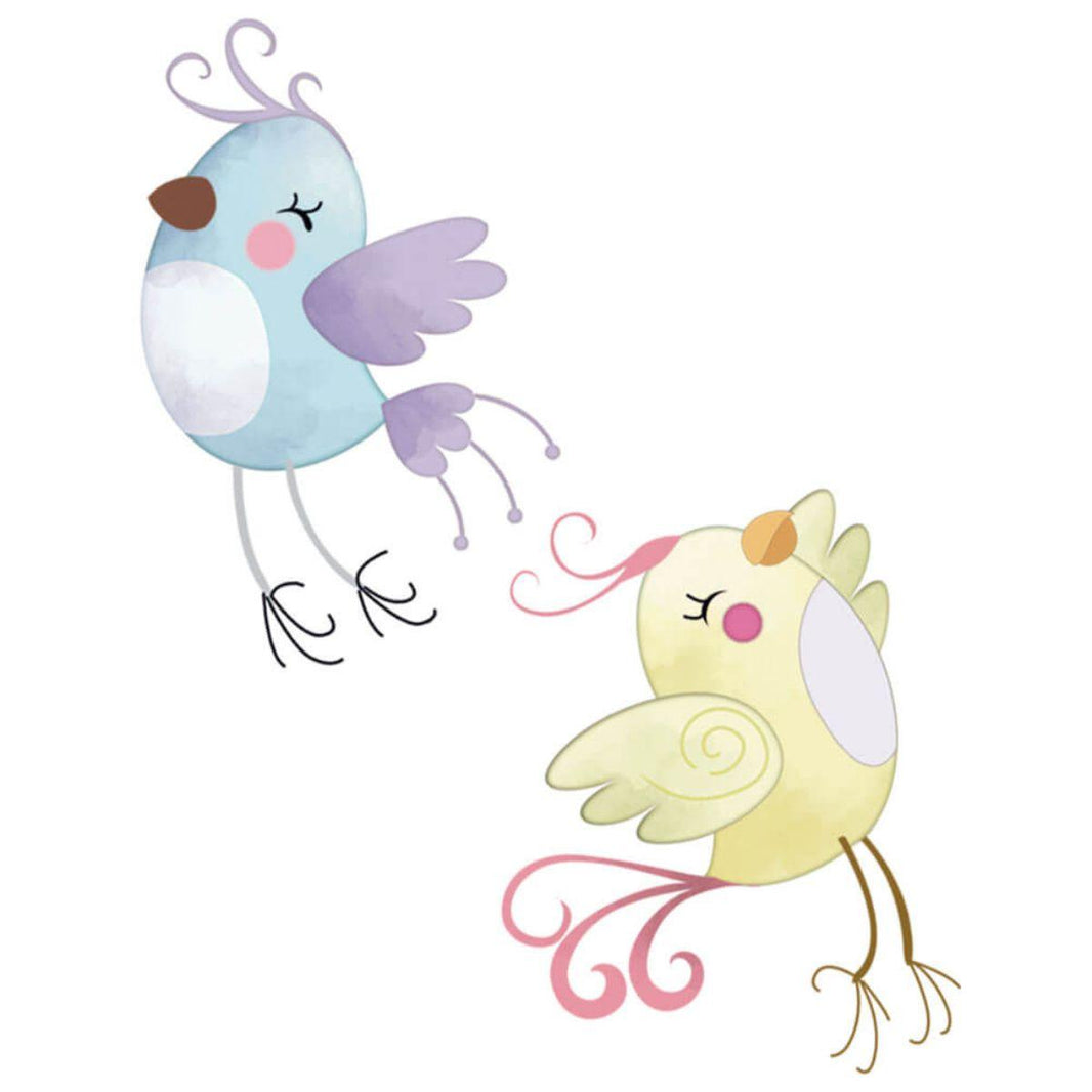 Aplique Litoarte APM4-401 4cm Passarinhos 2 peças - Palácio da Arte