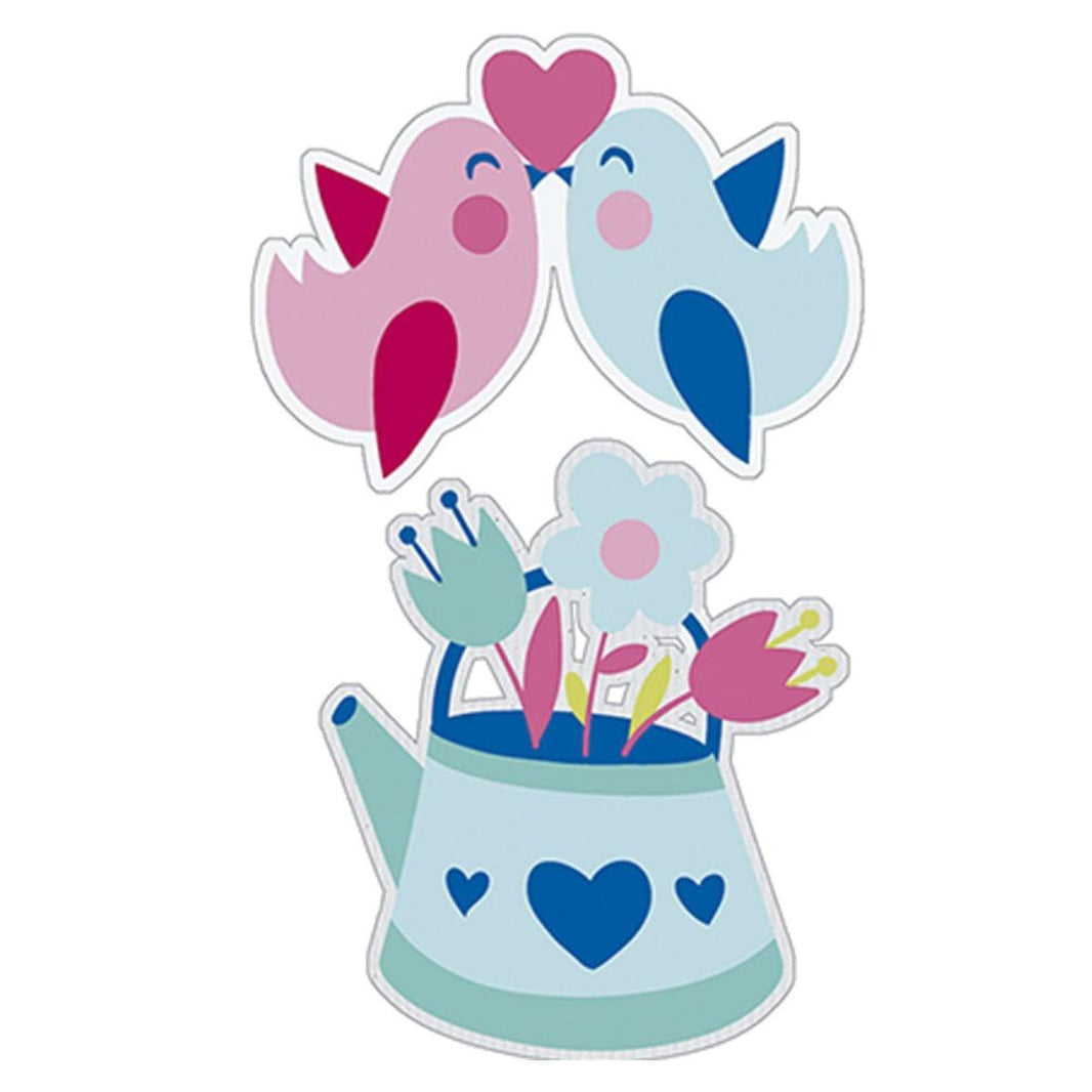 Aplique Litoarte APM4-404 4cm Regador Pássaros 2 peças - Palácio da Arte