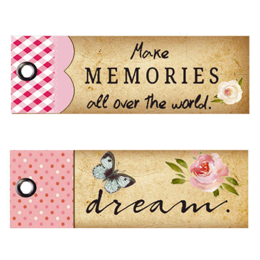 Aplique Litoarte APM4-414 4cm Tag Borboleta e Flor 2 peças - Palácio da Arte