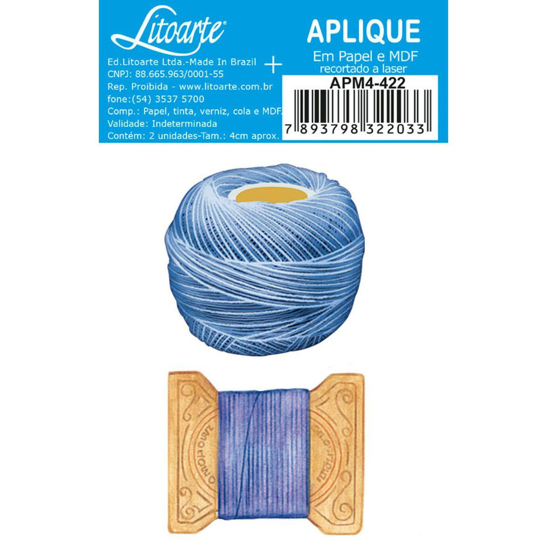 Aplique Litoarte APM4-422 4cm Linha Costura 2 peças - Palácio da Arte