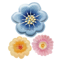 Aplique Litoarte APM6-048 6cm Flores Bordadas 3D - Palácio da Arte