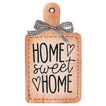 Aplique Litoarte APM8-1308 8cm Country Tábua de Corte Home Sweet Home - Palácio da Arte