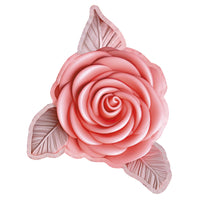 Aplique Litoarte APM8-1416 8cm Flores Rosa com Folhas 3D - Palácio da Arte