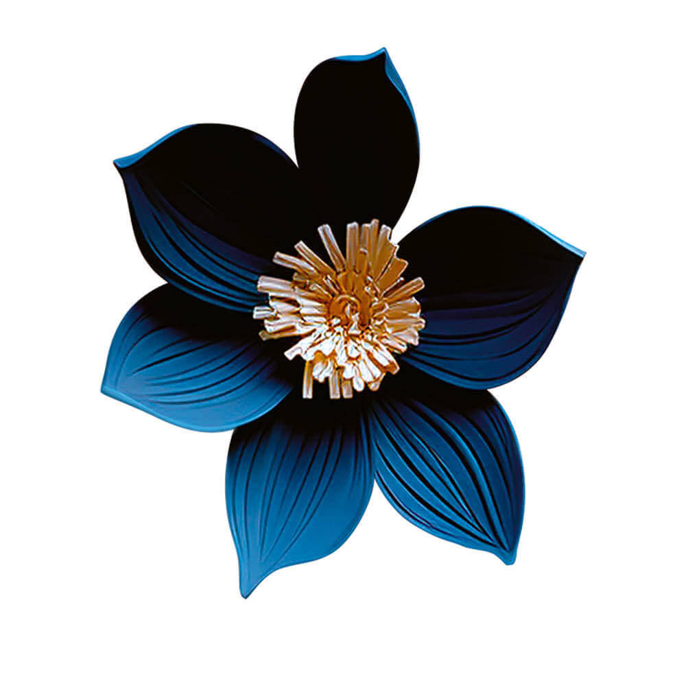 Aplique Litoarte APM8-1435 8cm Miosótis Azul Floral 3D - Palácio da Arte