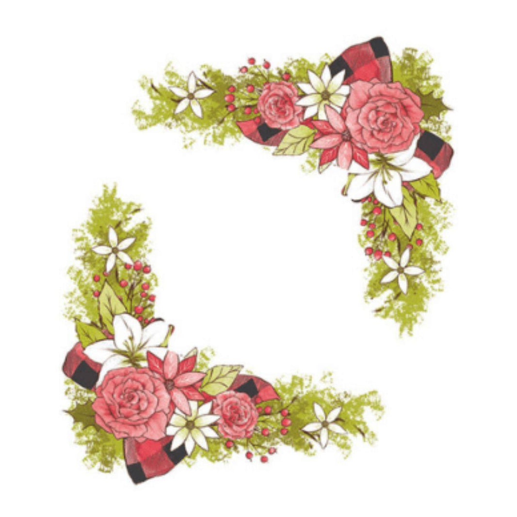 Aplique Litoarte APMN4-033 4cm Natal Cantoneiras Natalinas 2 peças - Palácio da Arte