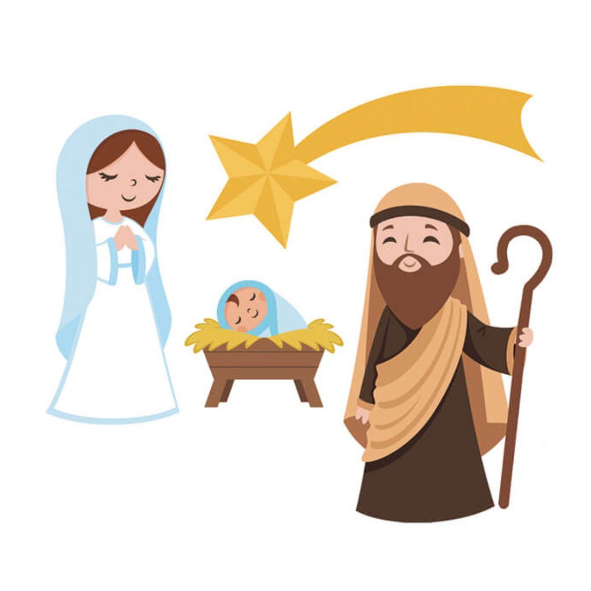 Botões de MDF e Papel Litoarte BAN-001 11x15cm Natal Presépio - Palácio da Arte