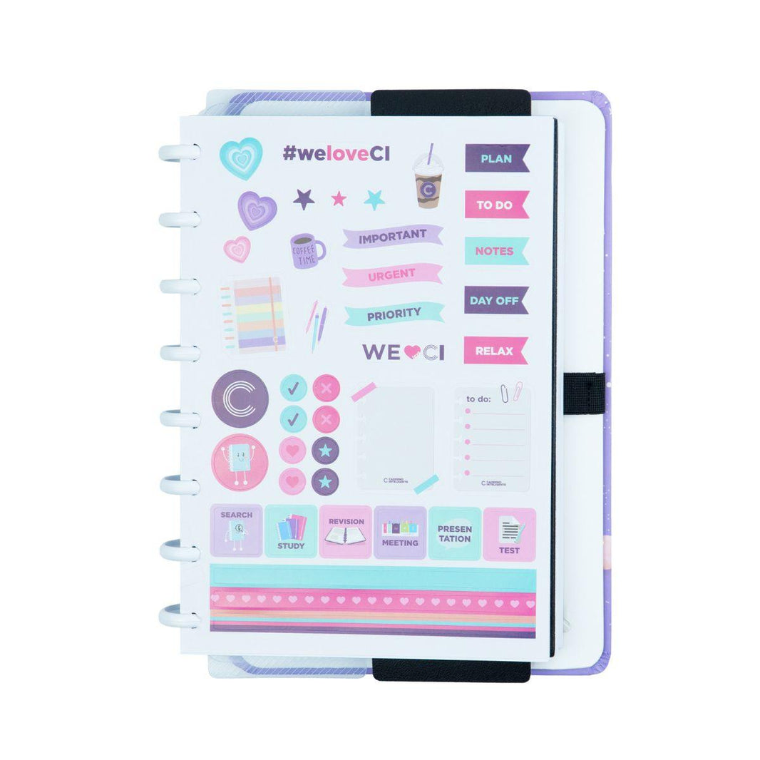 Caderno Inteligente Purple Galaxy By Gocase A5 22x15,5cm - Palácio da Arte