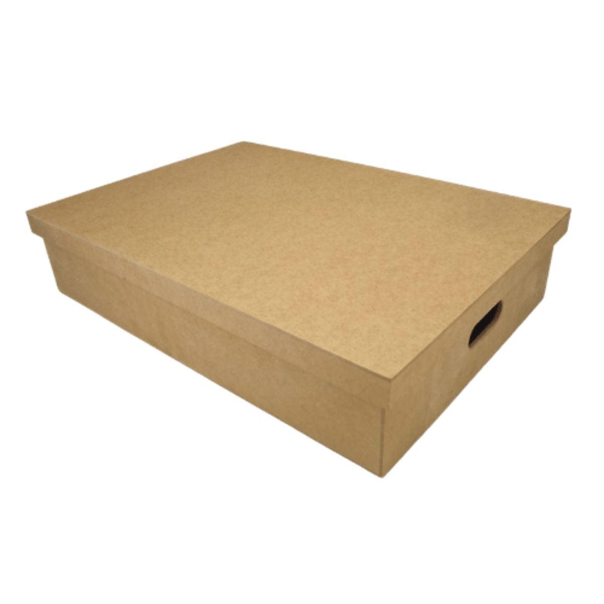 Caixa Organizadora em MDF 50x36x12cm com Alça - Palácio da Arte