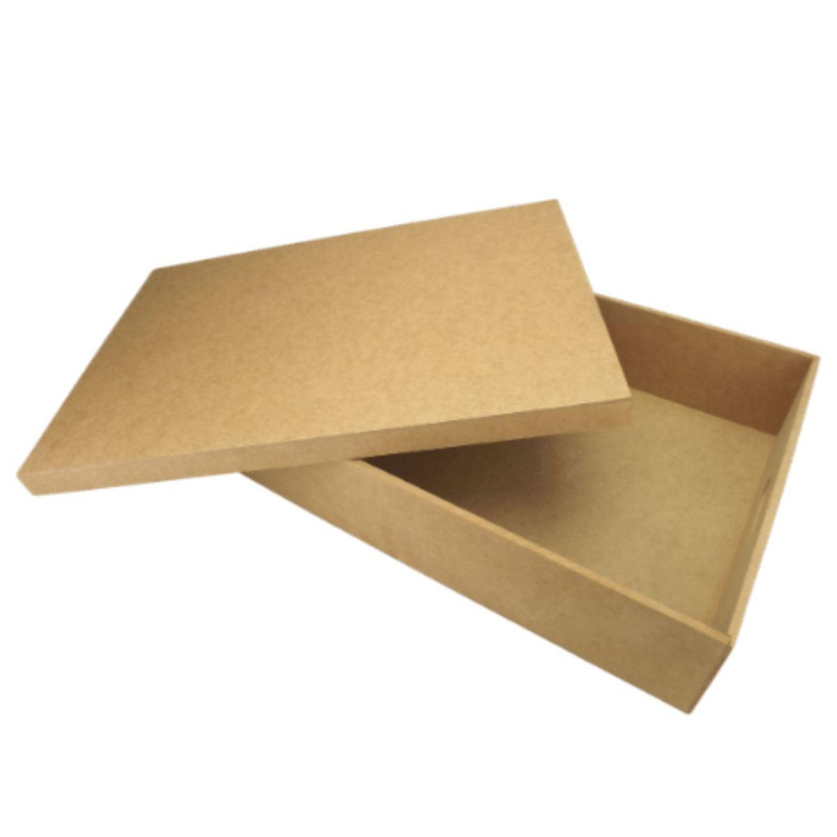Caixa Organizadora em MDF 50x36x12cm com Alça - Palácio da Arte