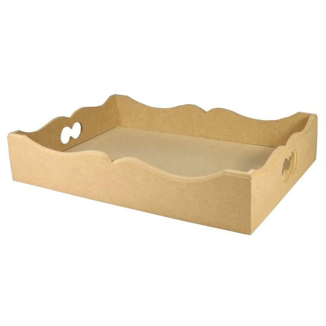 Cesta Ondulada Retangular Pequeno 6mm em MDF - Palácio da Arte