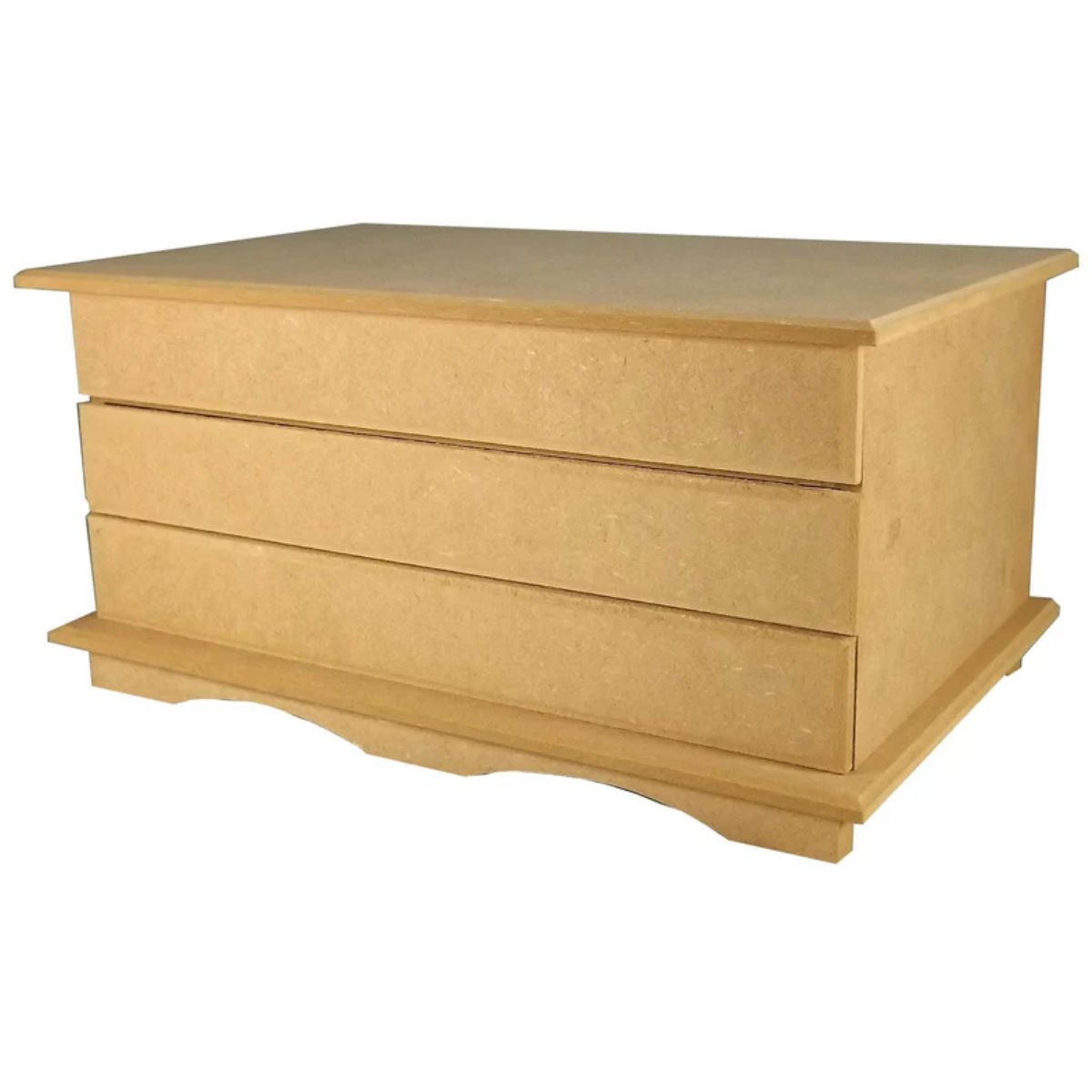 Cômoda 3 Gavetas Trabalhada em MDF - Palácio da Arte