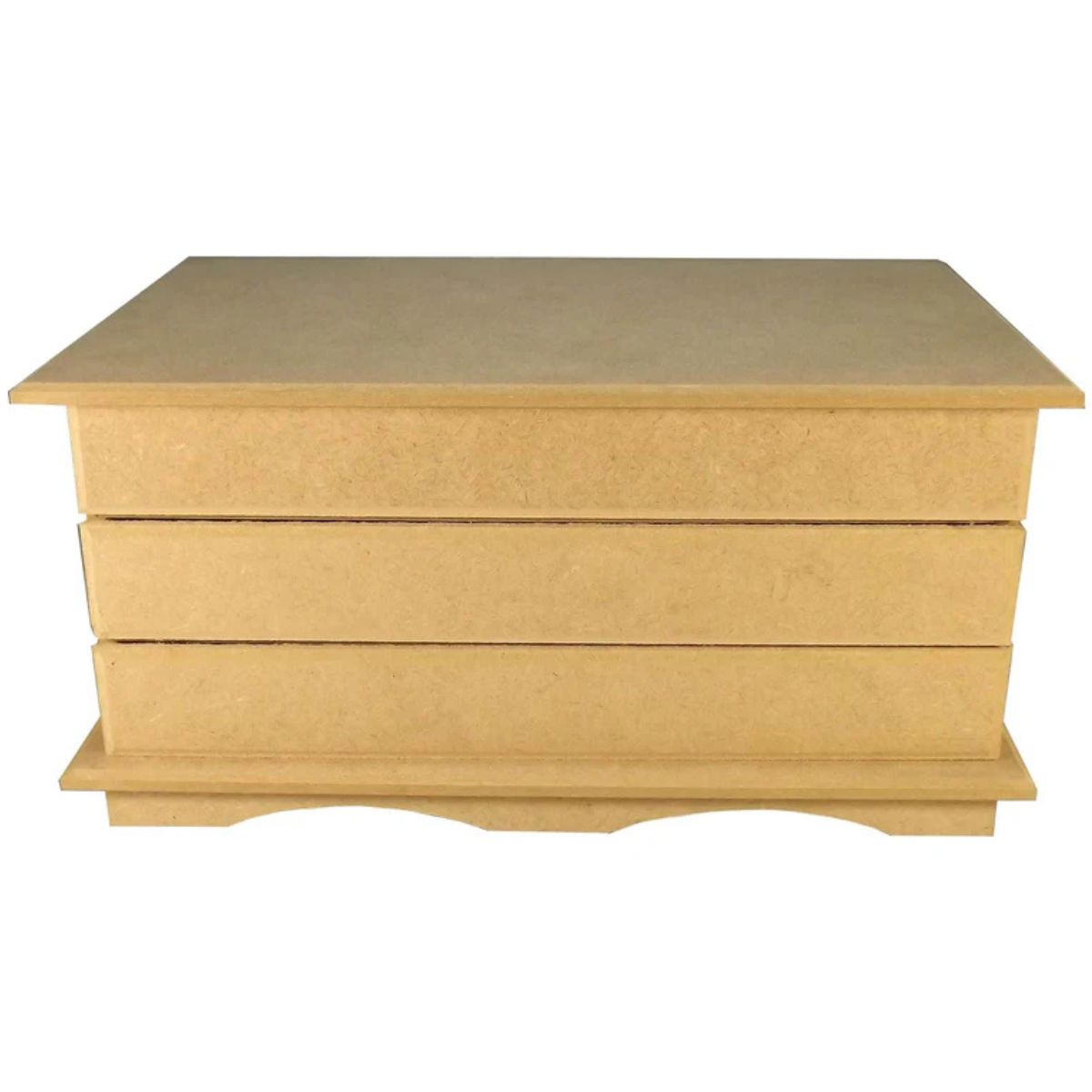 Cômoda 3 Gavetas Trabalhada em MDF - Palácio da Arte