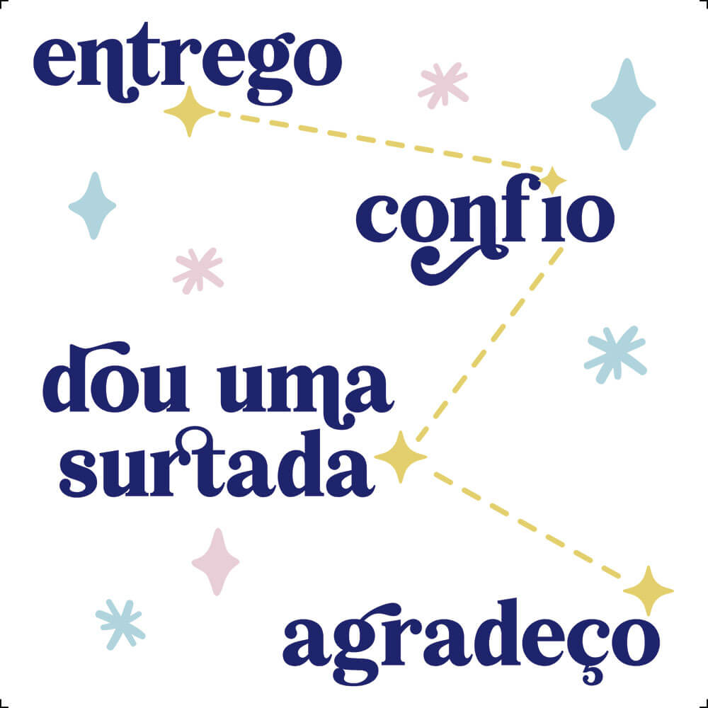 Transfer Têxtil Litoarte 13,5x13,5cm TTQ4-067 Entrego e Confio