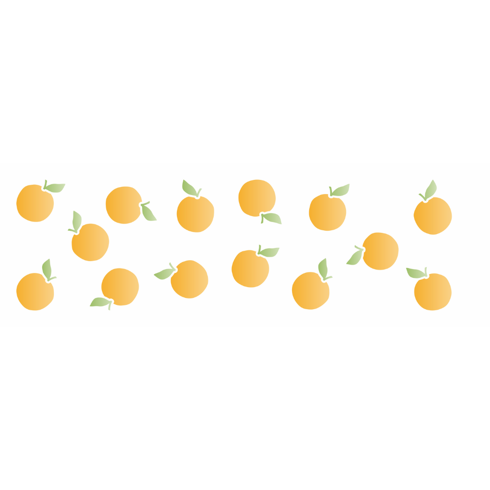 Stencil OPA 10x30 3672 Estamparia Frutas Laranjas