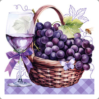Transfer Têxtil Litoarte 8x8cm TTQ2-006 Fruta Uvas