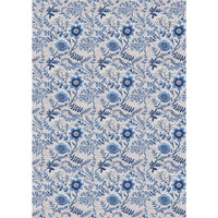 Estampa Adesiva Litoarte ESTA-009 Flores Azul 32x45cm - Palácio da Arte